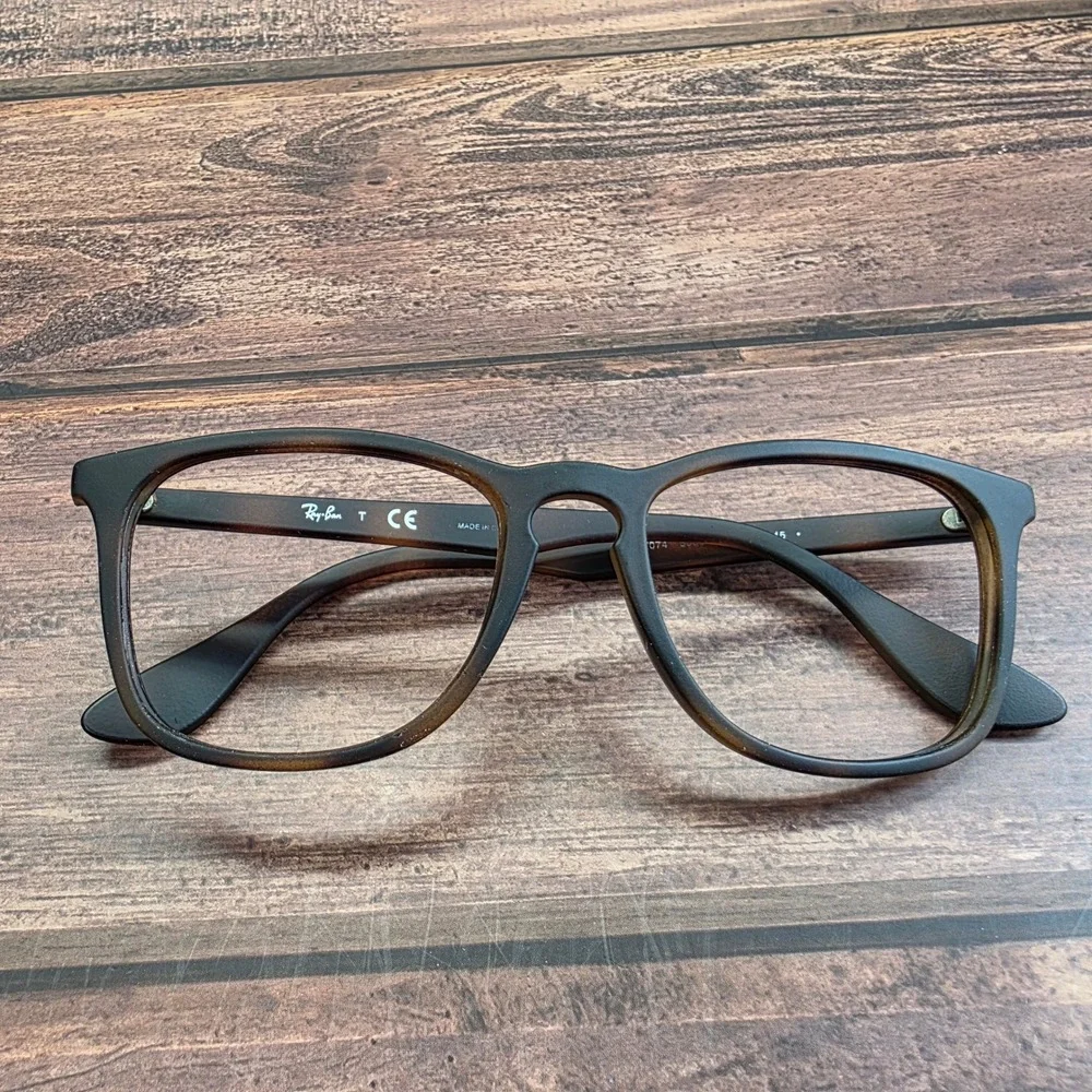 Ray-Ban RB 7074 5365 Matte Tortoise Square Eyeglasses Frames 52-18-145